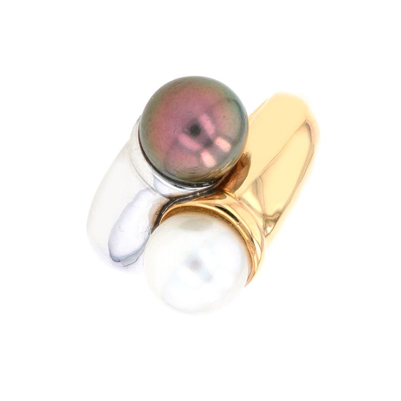 Acheter Bague Toi & Moi perles 2 ors 19.60g Comme neuf - 2450,00 € Bague Toi & Moi perles 2 ors 19.60g Comme neuf - reconditionné disponible sur Gemme Les Bijoux